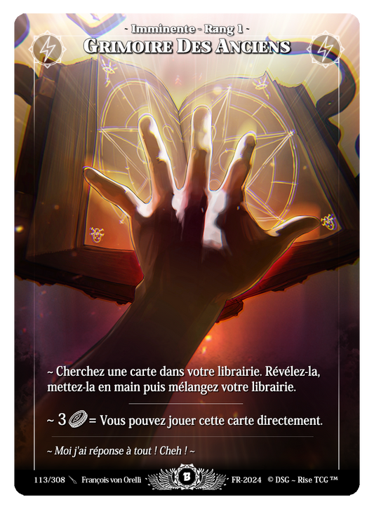 113/ Grimoire Des Anciens